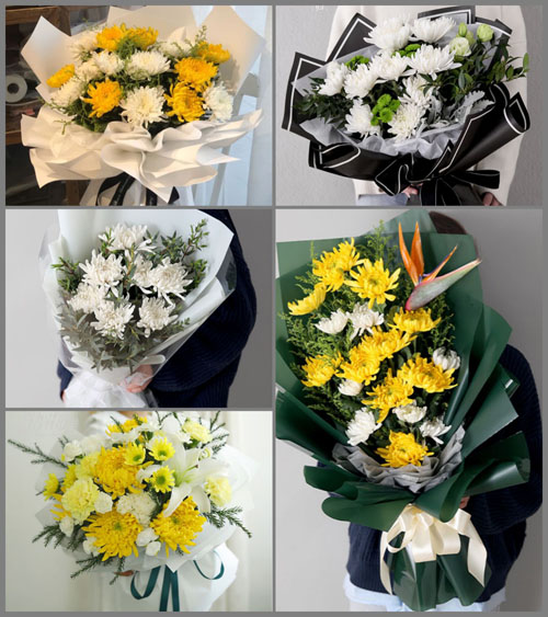 湖北孝感市大悟县黄站镇黄站村白事花束代送